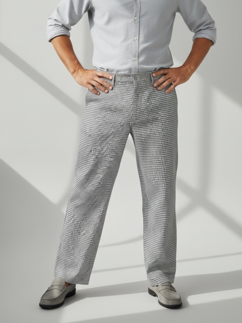 Marni Multi Grid Flat Front Cropped Pants Men’s IT 48 US 38